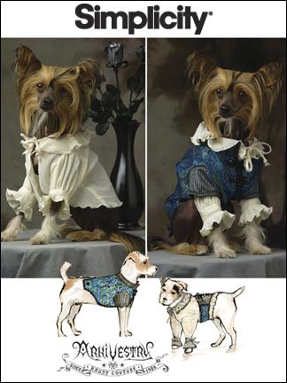 犬服 handmade *. sample Simplicity Sewing Pattern 2393 Dog Clothes, A (XX-Small - X